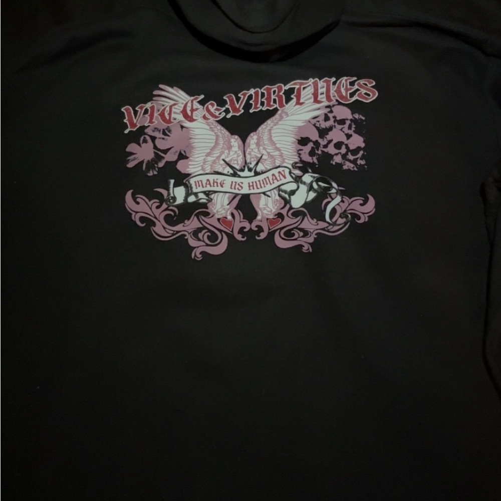 Zumiez hoodie black and Pink Graphic